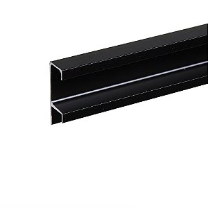 PERFIL MMO PUXADOR 3546 18mm PRETO