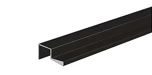 PERFIL ARAPUXE PUXADOR 0238 15MM PRETO FOSCO