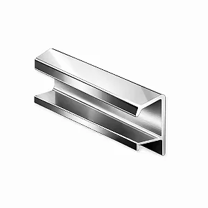 PERFIL MMO PUXADOR 3015 45º 15mm INOX POLIDO