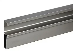 PERFIL MMO PORTA ALUMINIO 076 INOX ESCOVADO