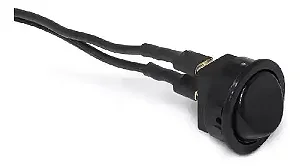 BOTAO INTERRUPTOR 2 PINOS PRETA