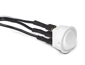 BOTAO INTERRUPTOR 3 PINOS BRANCO PARALELO