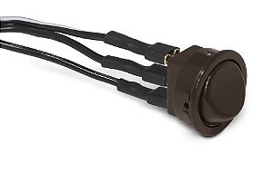 BOTAO INTERRUPTOR 3 PINOS PARALELO MARROM