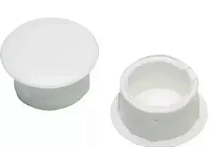 TAPA FURO 10MM BRANCO C/ 100 PÇS