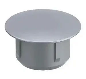 TAPA FURO 10MM CINZA C/ 100 PÇS