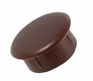 TAPA FURO 10MM NOGUEIRA C/ 100 PÇS
