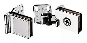 DOBRADIÇA P/ VIDRO BASE FECHADA 32 30