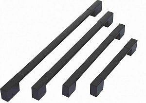 PUXADOR KITSUL SENSE 192 PRETO FOSCO