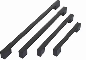 PUXADOR SENSE 256 PRETO FOSCO