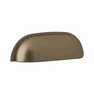 PUXADOR CONCHA LAUREN 64 CHAMPAGNE FOSCO
