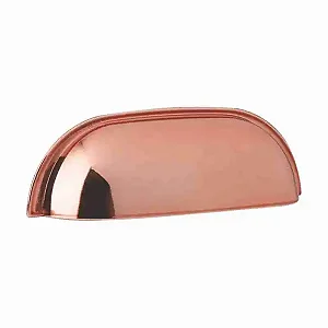 PUXADOR CONCHA LAUREN 64 ROSE GOLD