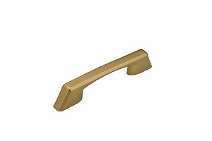 PUXADOR KITSUL ARES 96/128 DOURADO FOSCO