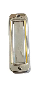 PUXADOR MONACO CONCHA SOBREPOR 128MM CROMADO