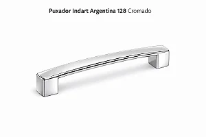 PUXADOR INDART ARGENTINA 128 CROMADO