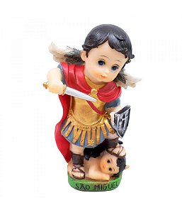 Imagem São Miguel Baby Resina 13cm