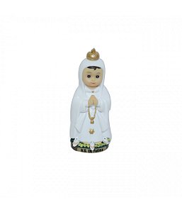 Imagem N Sra de Fátima Resina 8cm Baby