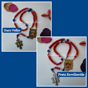 Terço Sagrado Coração de Jesus (Pedra Murano)