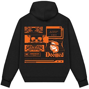 Blusão Blusa de Moletom Canguru Streetwear - Doomed Unrestricted
