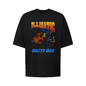 Camiseta Oversized Streetwear Masculina Bootleg - illmatic
