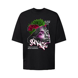 Camiseta Oversized Streetwear Masculina Bootleg - 21 Savage