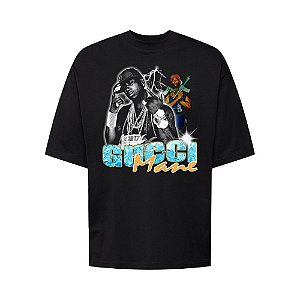 Camiseta Oversized Streetwear Masculina Bootleg - Gucci Mane