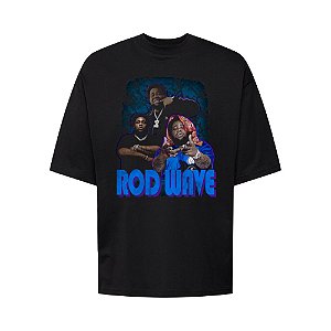 Camiseta Oversized Streetwear Masculina Bootleg - Rod Wave