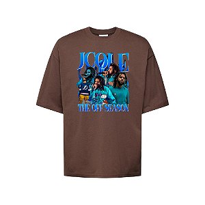 Camiseta Oversized Streetwear Masculina Bootleg - J. Cole