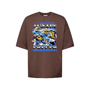 Camiseta Oversized Streetwear Masculina Bootleg - Austin Ekeler