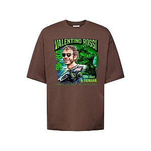 Camiseta Oversized Streetwear Masculina Bootleg -Valentino Rossi