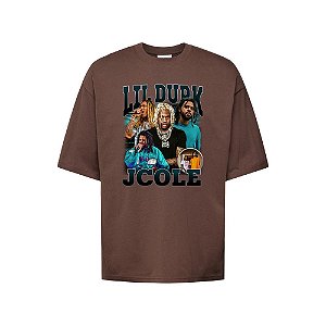 Camiseta Oversized Streetwear Masculina Bootleg - Lil Durk