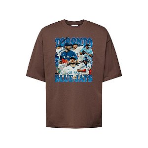 Camiseta Oversized Streetwear Masculina Bootleg - Toronto Blue Jays