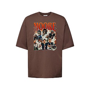 Camiseta Oversized Streetwear Masculina Bootleg -D. J. Moore