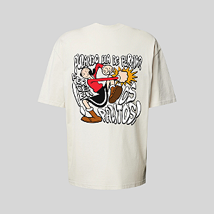Camiseta Oversized Academia Masculina Popeye Olivia Palito Dia de Perna