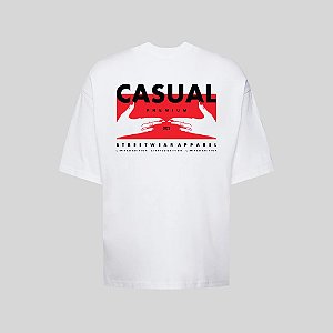 Camiseta Oversized Streetwear Masculina Estampa Costas Casual Premium