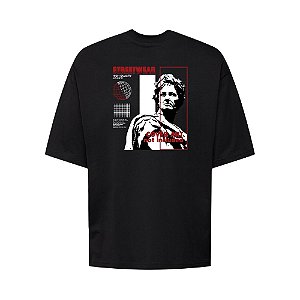 Camiseta Oversized Streetwear Masculina Estampa Costas Covert Art Not Included