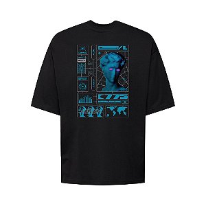Camiseta Oversized Streetwear Masculina Estampa Costas Dvl 755