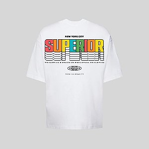 Camiseta Oversized Streetwear Masculina Estampa Costas Superior