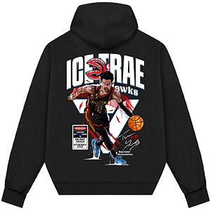 Blusão Moletom Streetwear Basquete Masculino Feminino Trae Young Ice Trae - Preto
