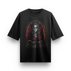 Camiseta Oversized Bandas de Rock Blusa Ozzy Osbourne Camisa Unissex