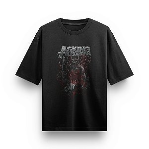 Camiseta Oversized Bandas de Rock Asking Alexandria Rock in Roll Camisa Unissex