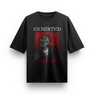 Camiseta Oversized Bandas De Rock The Exploited Punks Banda Rock and Roll Envio imediato