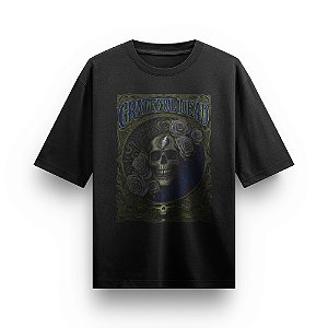 Camiseta Oversized Bandas de Rock Camisa Grateful Dead Blusa Clássica