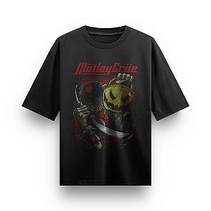 Camiseta Oversized Bandas de Rock Mötley Crüe Camisa Heavy Metal