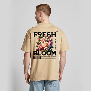 Camiseta Streetwear  em Algodão Premium com Estampa - Fresh Bloom