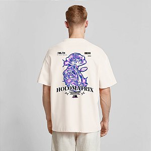 Camiseta Streetwear  em Algodão Premium com Estampa - Holomatrix