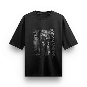 Camiseta Oversized Bandas de Rock Blusa Joey Ramone Camisa Unissex Rock And Roll