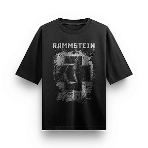 Camiseta Oversized Bandas de Rock Rammnstein Blusa Unissex Rockwear Heavy Metal