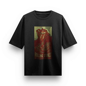 Camiseta Oversized Bandas de Rock The Rolling Stones Envio Imediato