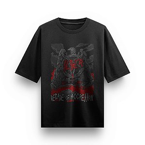 Camiseta Oversized Bandas de Rock Slayer Camisa Unissex