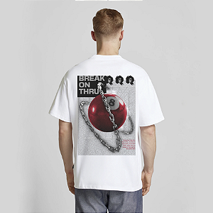 Camiseta Streetwear Masculina 100% Algodão Fio 30.1 - BREAK ON THRU BEGE 03